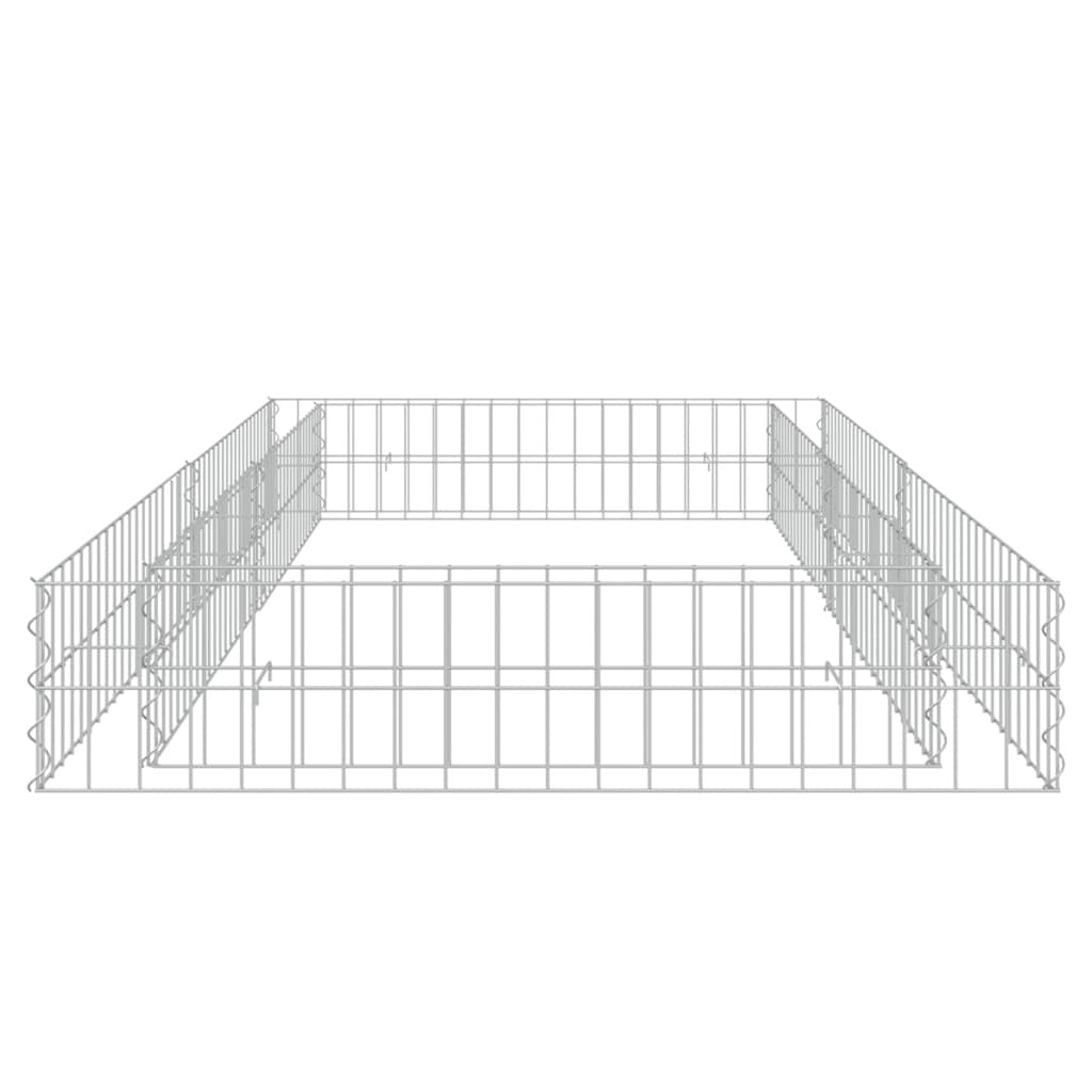 vidaXL Gabion Raised Bed Galvanized Steel 78.7"x39.4"x7.9"