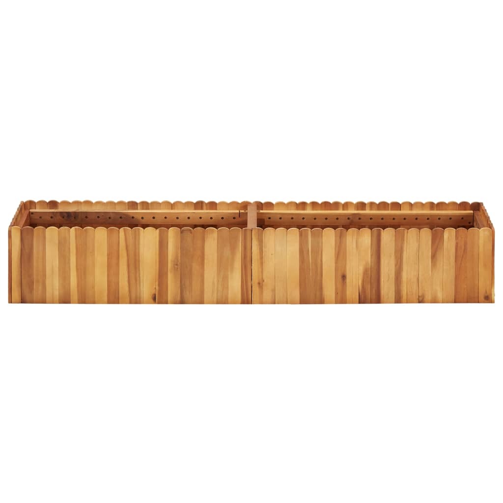 vidaXL Garden Raised Bed 59"x11.8"x9.8" Solid Acacia Wood