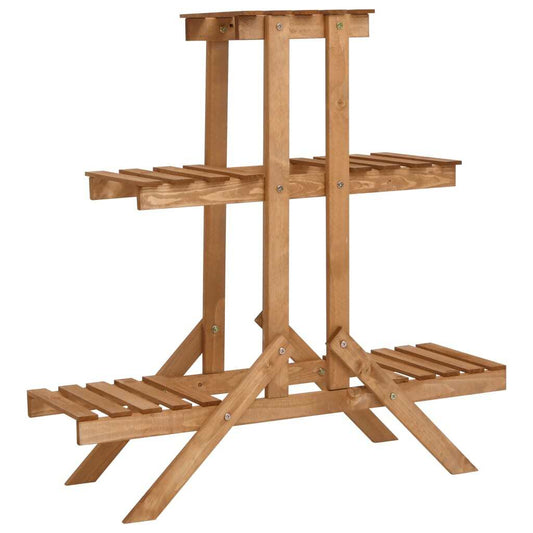 vidaXL Plant Stand 32.7"x9.8"x32.7" Firwood