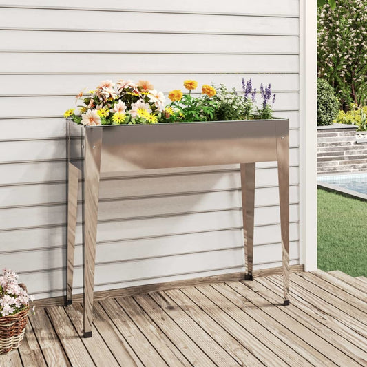 Garden Planter 39.6"x15.9"x35.4" Galvanized Steel