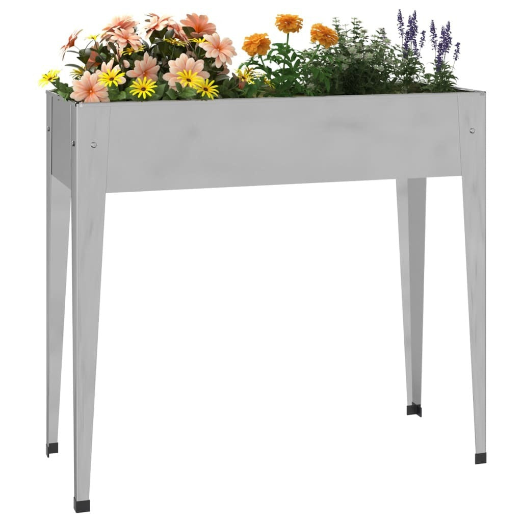 Garden Planter 39.6"x15.9"x35.4" Galvanized Steel