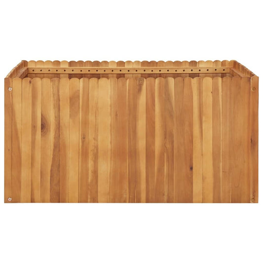 Garden Raised Bed 39.4"x39.4"x19.7" Solid Acacia Wood