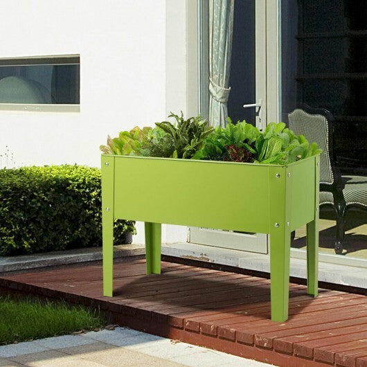 24.5 x 12.5 Inch Outdoor Elevated Garden Plant Stand Flower Bed Box