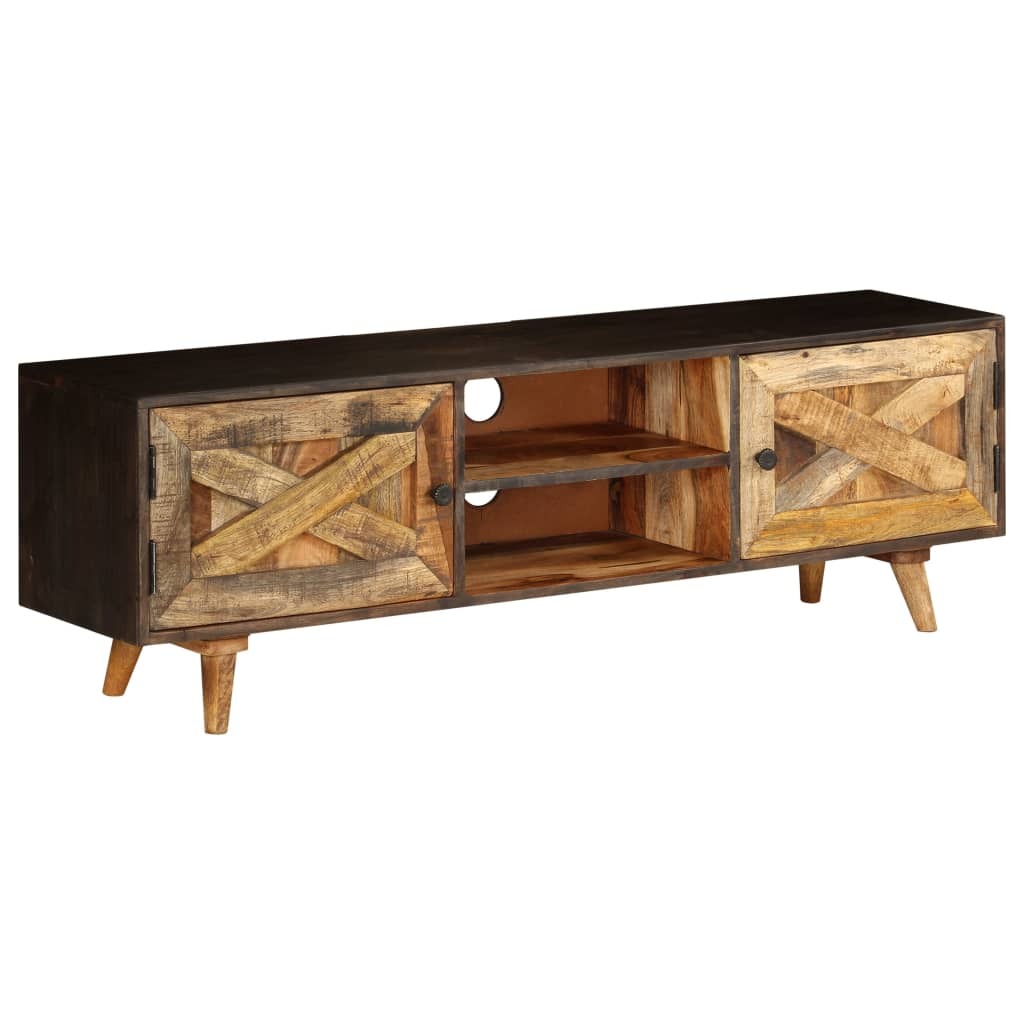 vidaXL TV Stand Solid Wood Mango 55.1"x11.8"x17.7"