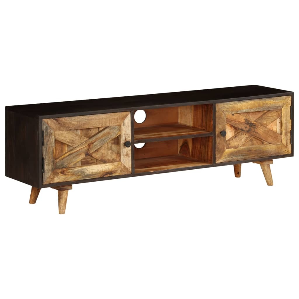 vidaXL TV Stand Solid Wood Mango 55.1"x11.8"x17.7"