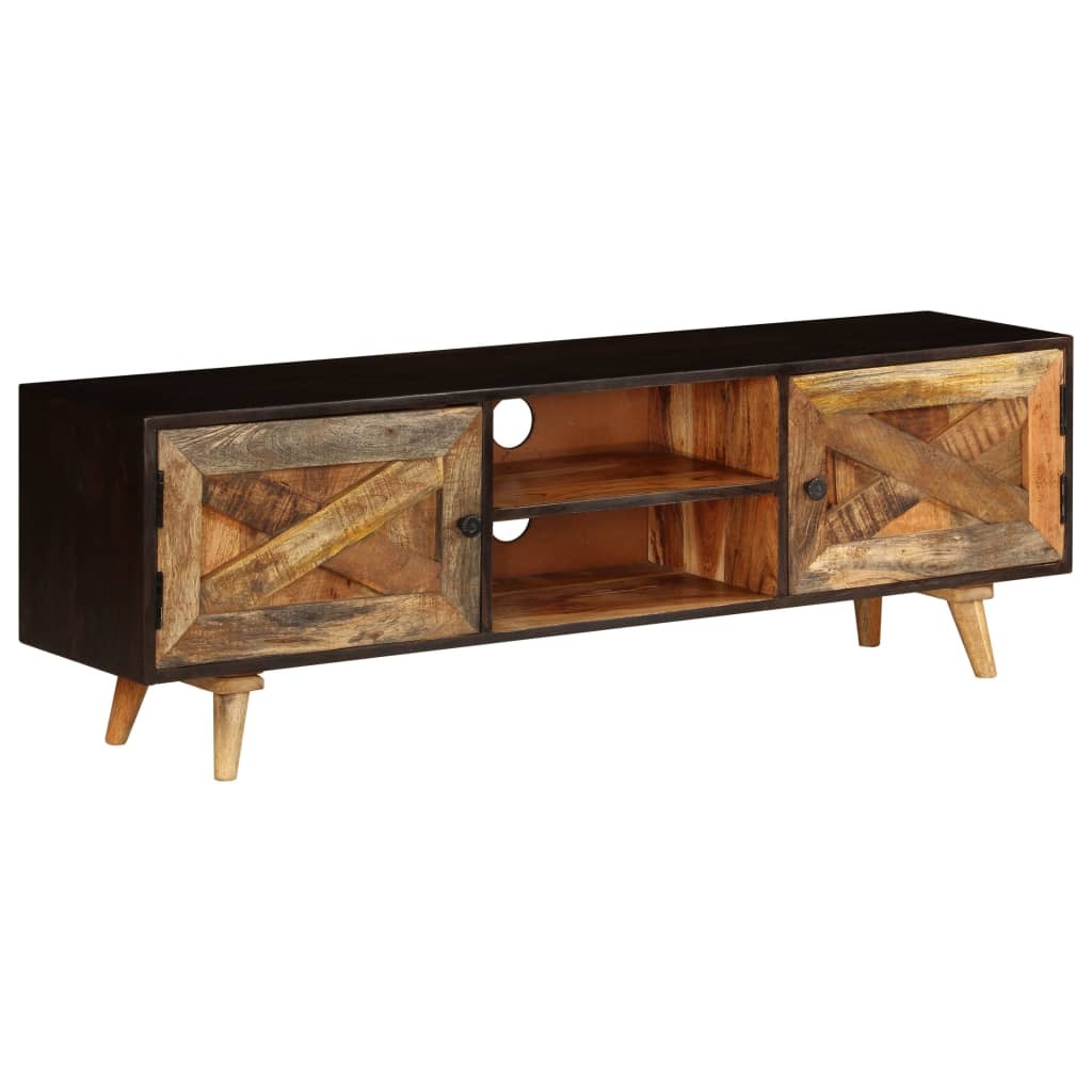 vidaXL TV Stand Solid Wood Mango 55.1"x11.8"x17.7"