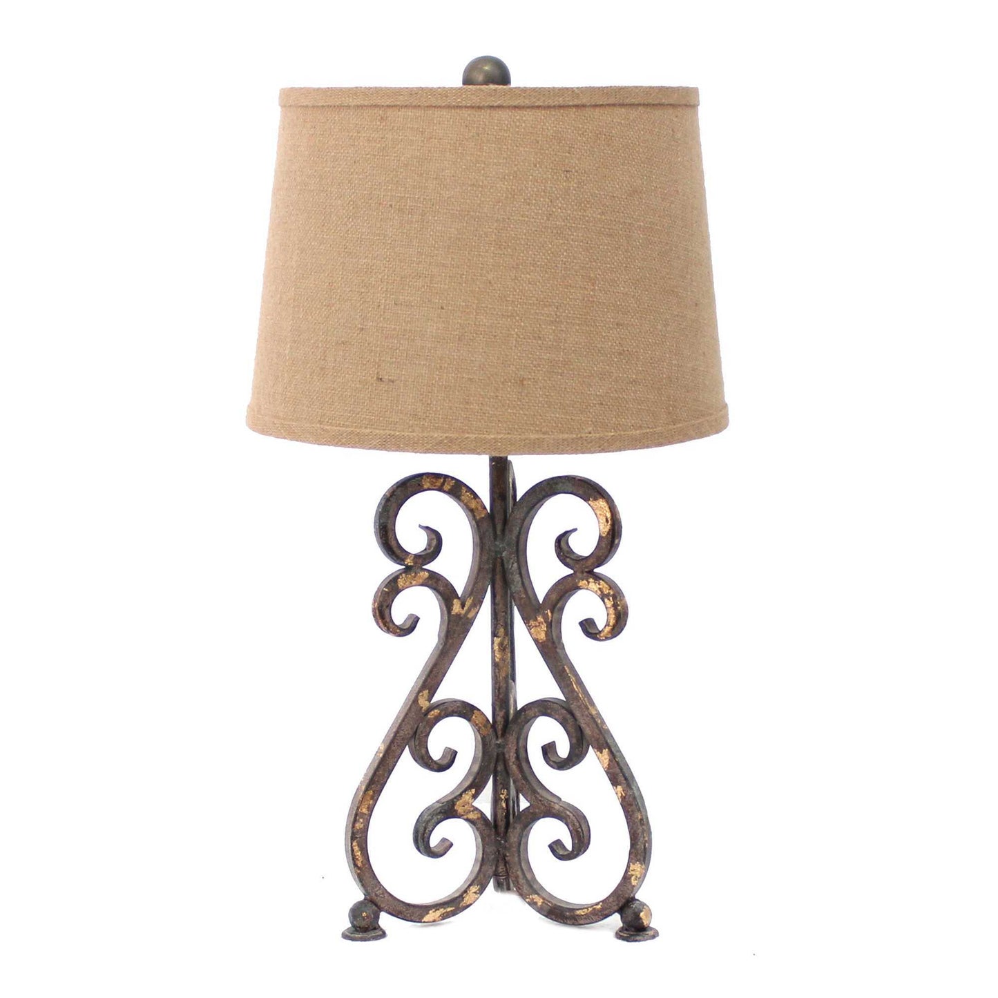 13 x 11 x 23.75 Bronze Vintage Metal Khaki Linen Shade - Table Lamp