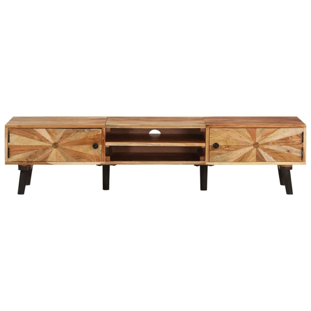 vidaXL TV Stand 57.1"x13.8"x13.8" Solid Wood Acacia