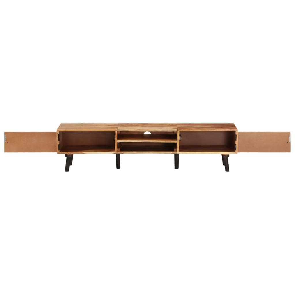 vidaXL TV Stand 57.1"x13.8"x13.8" Solid Wood Acacia