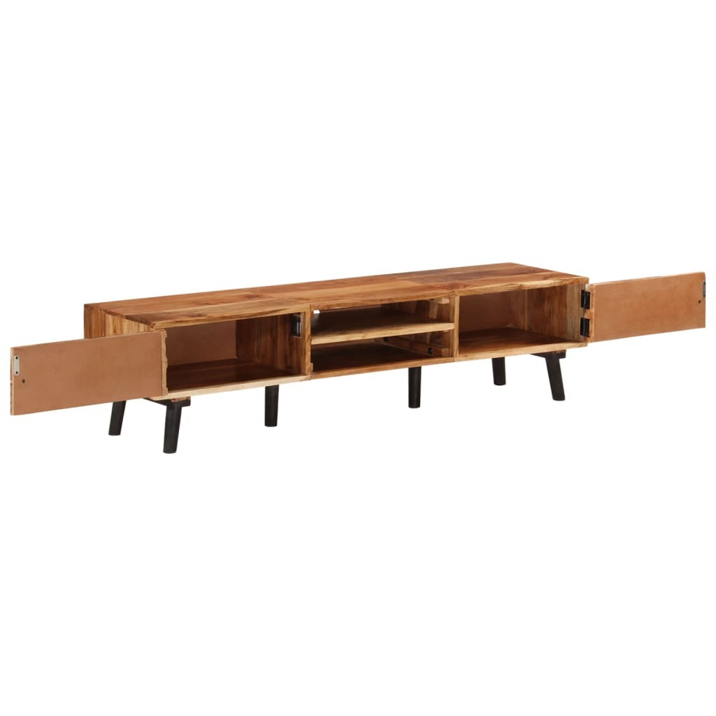 vidaXL TV Stand 57.1"x13.8"x13.8" Solid Wood Acacia