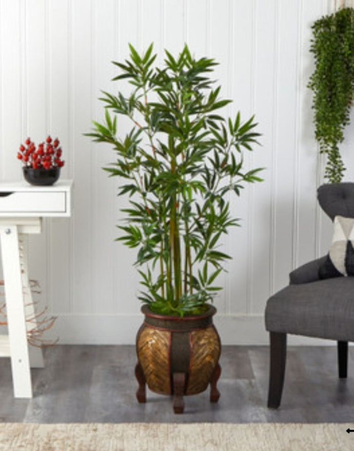 4.5" Bamboo Palm Artificial Tree