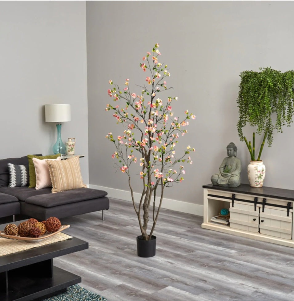 6.5’ Cherry Blossom Artificial Tree