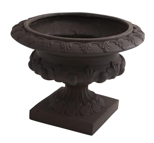 Iron Finished Decorative Urn (Indoor/Outdoor)