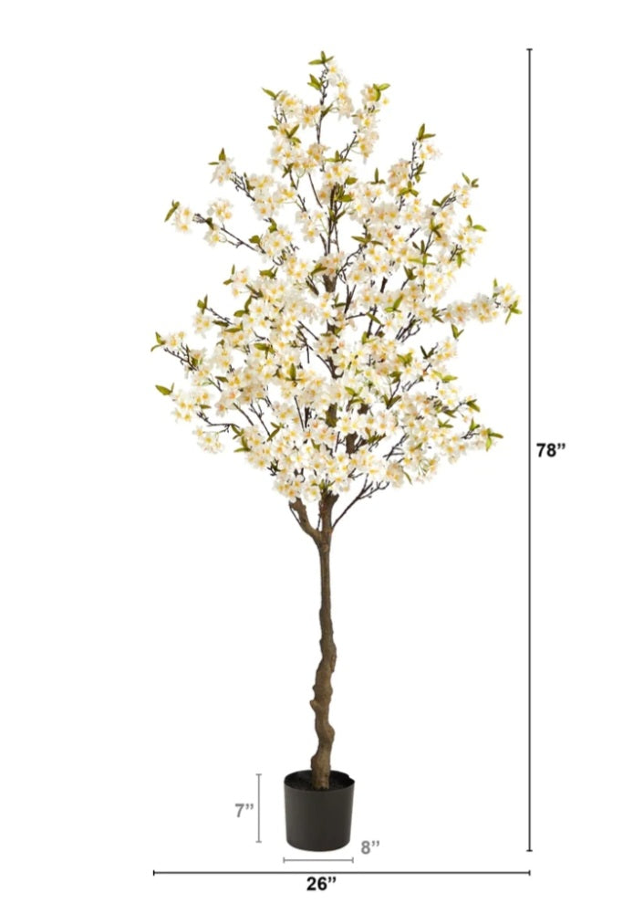 6.5’ Apple Flower Artificial Tree